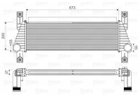 Intercooler, charge air cooler 818352 Valeo