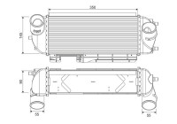 Intercooler, charge air cooler 818368 Valeo