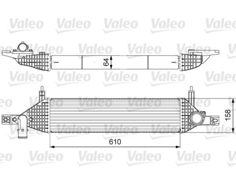 Intercooler, charge air cooler 818633 Valeo