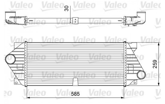 Intercooler, charge air cooler 818635 Valeo
