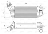 Intercooler, charge air cooler 818652 Valeo