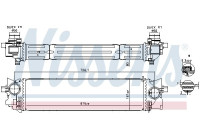 Intercooler, charge air cooler 961265 Nissens