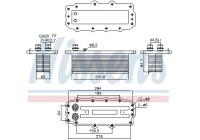 Intercooler, charge air cooler 961295 Nissens