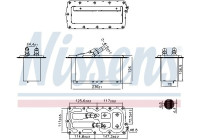 Intercooler, charge air cooler 96158 Nissens