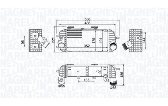 Intercooler, charge air cooler