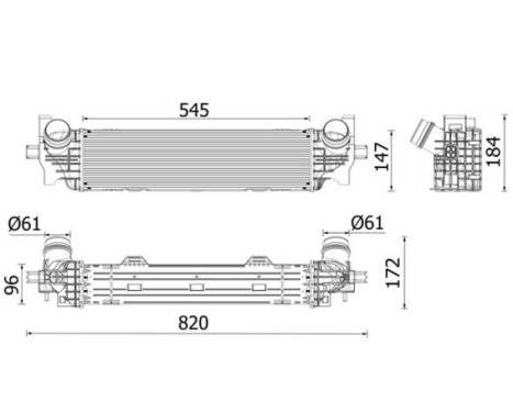 Intercooler, charge air cooler