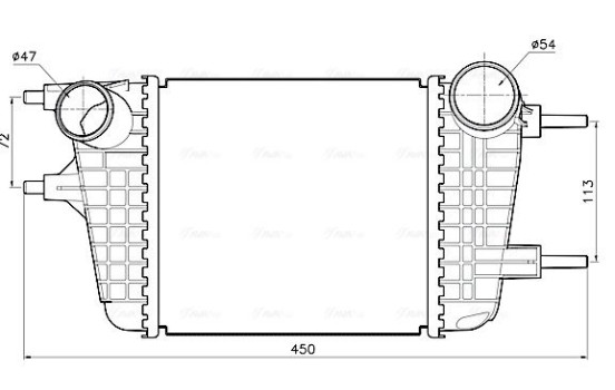 Intercooler, charge air cooler