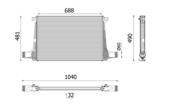 Intercooler, charge air cooler