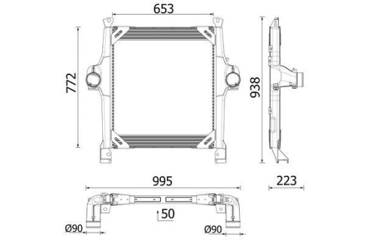 Intercooler, charge air cooler