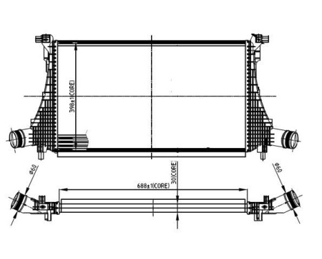 Intercooler, charge air cooler