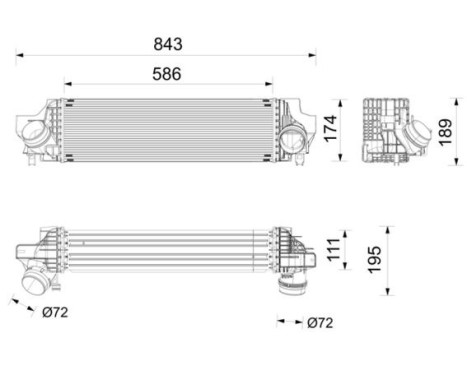 Intercooler, charge air cooler