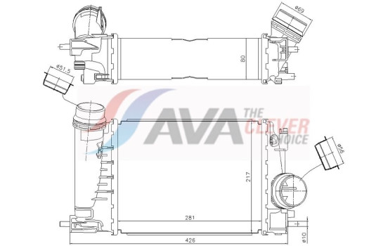 Intercooler, charge air cooler