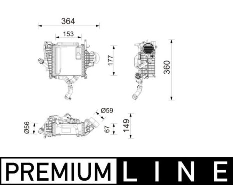 Intercooler, charge air cooler