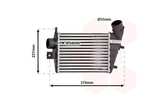Intercooler, charger 01004085 International Radiators