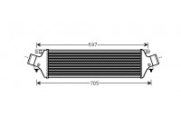 Intercooler, charger 01004118 International Radiators