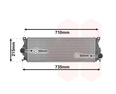 Intercooler, charger 02012703 International Radiators