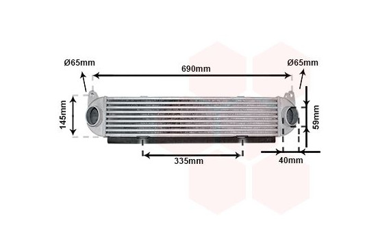 Intercooler, charger 02014703 International Radiators