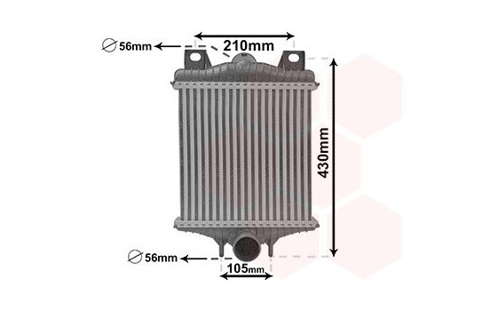 Intercooler, charger 02014706 International Radiators