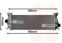 Intercooler, charger 02014707 International Radiators