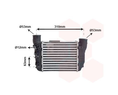 Intercooler, charger 03004186 International Radiators