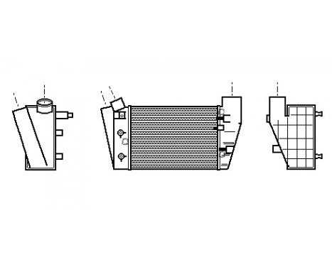Intercooler, charger 03004188 International Radiators, Image 2