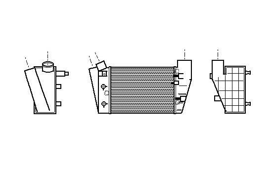Intercooler, charger 03004188 International Radiators, Image 2