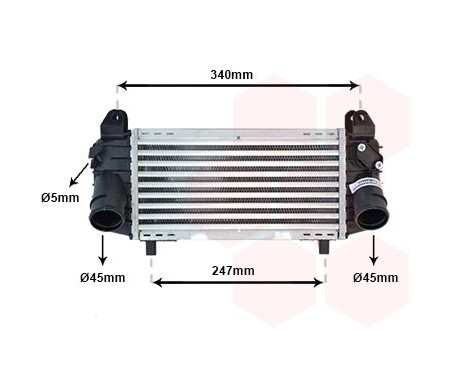 Intercooler, charger 03004192 International Radiators