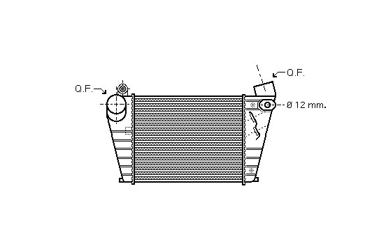 Intercooler, charger 03004200 International Radiators Plus, Image 2