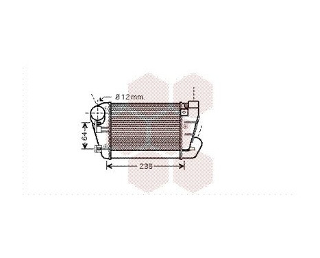 Intercooler, charger 03004250 International Radiators, Image 2