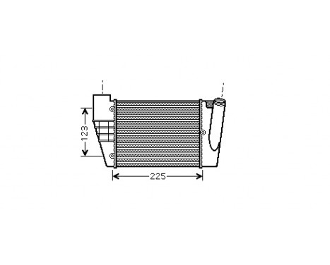 Intercooler, charger 03004251 International Radiators