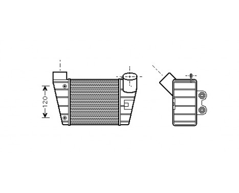 Intercooler, charger 03004283 International Radiators, Image 2