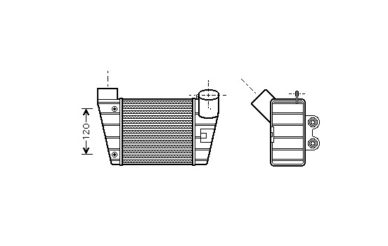 Intercooler, charger 03004283 International Radiators, Image 2