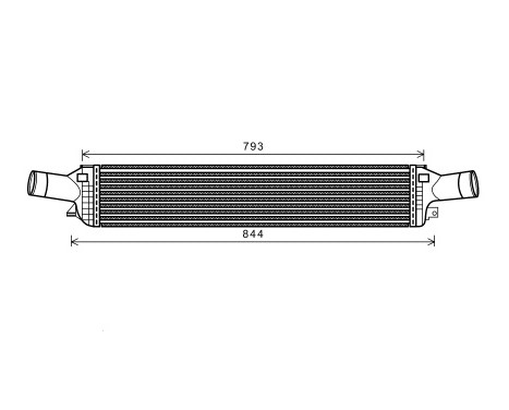 Intercooler, charger 03004319 International Radiators, Image 2