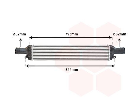 Intercooler, charger 03004319 International Radiators