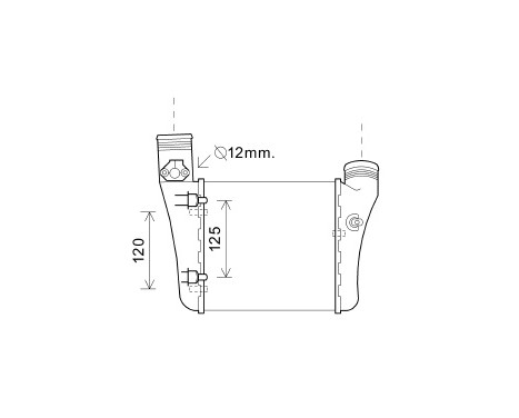 Intercooler, charger 03004333 International Radiators, Image 2