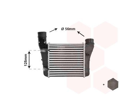 Intercooler, charger 03004333 International Radiators