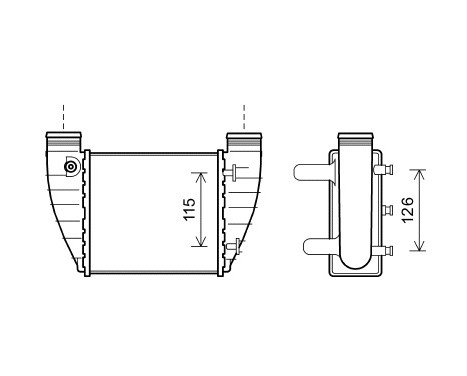 Intercooler, charger 03004345 International Radiators, Image 2