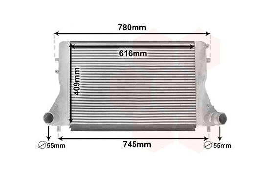 Intercooler, charger 03004386 International Radiators