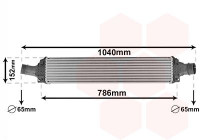 Intercooler, charger 03014708 International Radiators