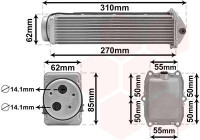 Intercooler, charger 03014716 International Radiators