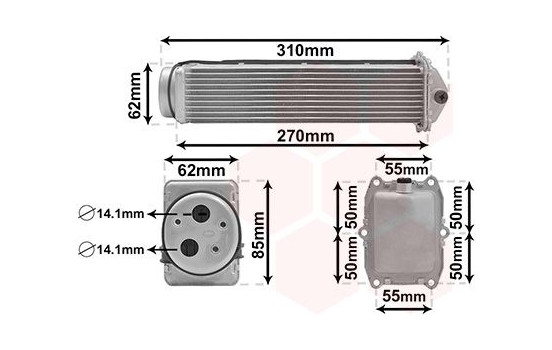 Intercooler, charger 03014716 International Radiators
