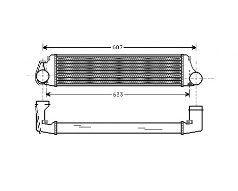 Intercooler, charger 06004207 International Radiators, Image 2