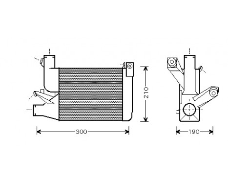 Intercooler, charger 06004260 International Radiators