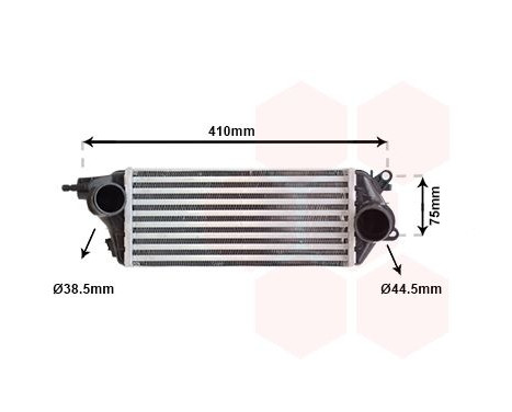 Intercooler, charger 06004265 International Radiators