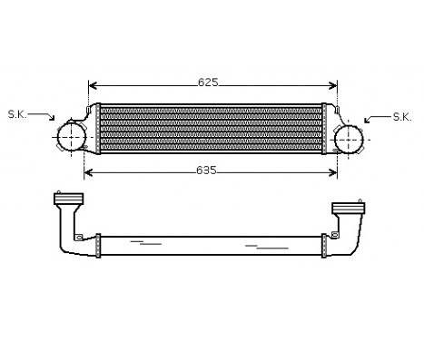 Intercooler, charger 06004280 International Radiators, Image 2