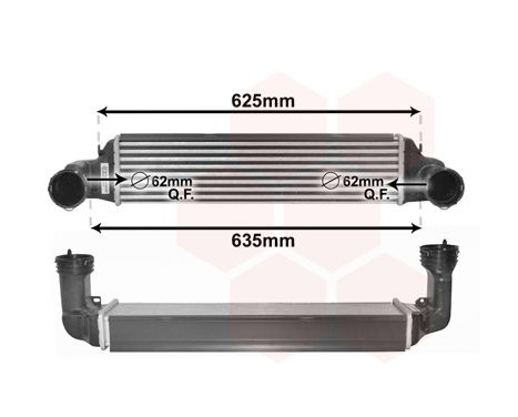 Intercooler, charger 06004280 International Radiators