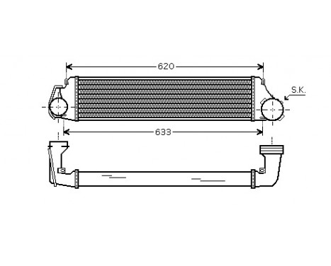 Intercooler, charger 06004282 International Radiators, Image 2