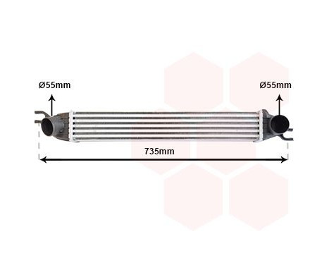 Intercooler, charger 06004340 International Radiators