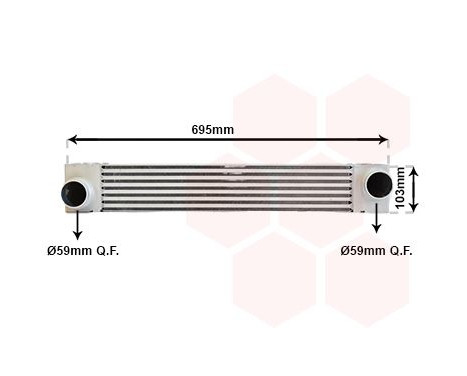 Intercooler, charger 06004346 International Radiators, Image 2
