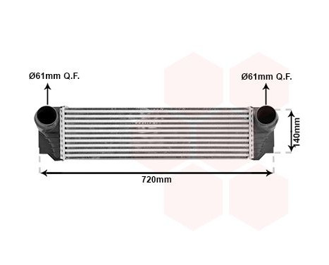 Intercooler, charger 06004376 International Radiators, Image 2